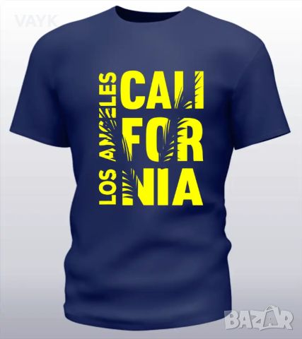 Тениска с декоративен печат - Los Angeles California, снимка 6 - Тениски - 45098775