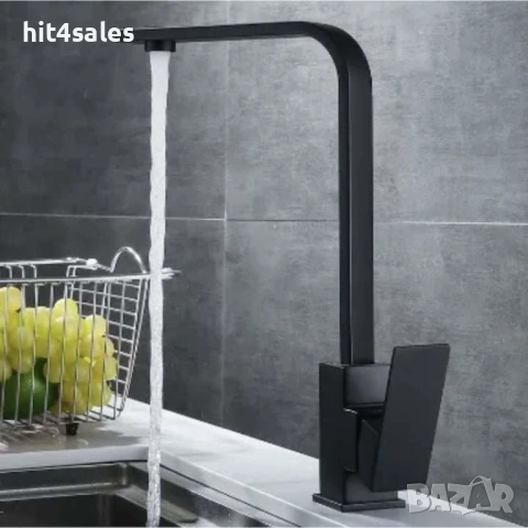 Едноръкохватков кухненски смесител, цвят черен мат, Top Ceramic