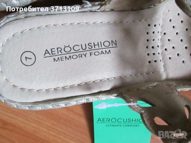 Нови дамски чехли, сандали AEROCUSHION Comfort, 38 номер, снимка 4 - Чехли - 45383935