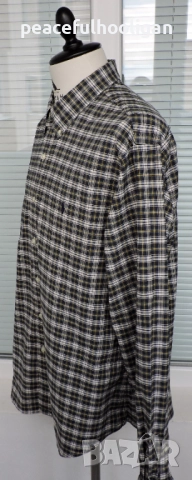 Polo Ralph Lauren Mens Strech Oxford Checked Long Sleeve Shirt Size XXL Slim Fit, снимка 7 - Ризи - 52949355