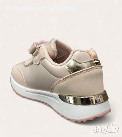 Детски маратонки за момичета в розово с лепенка модел: W014295 Pink, снимка 3 - Детски маратонки - 51760588