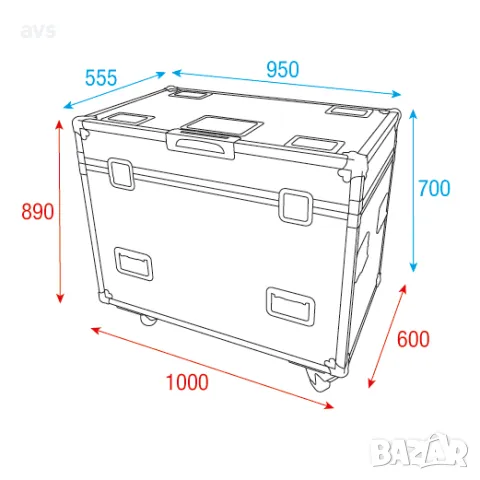 Кейс Infinity Case for 2x Furion S402 Spot or P402 Profile, снимка 4 - Други - 48822294