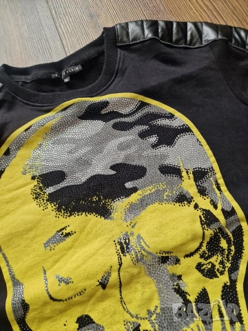 Страхотна мъжка блуза суитчър PHILIP PLEIN размер L / XL, снимка 3 - Суичъри - 52752053