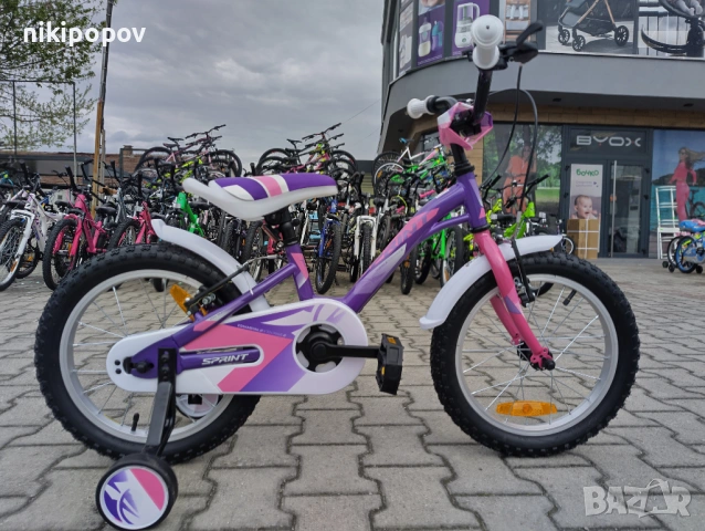 SPRINT Велосипед 16" ALICE лилав, снимка 11 - Велосипеди - 53538424