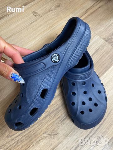 Оригинални тъмно сини чехли чехли Crocs ! 41-42 н, снимка 3 - Мъжки чехли - 46366677