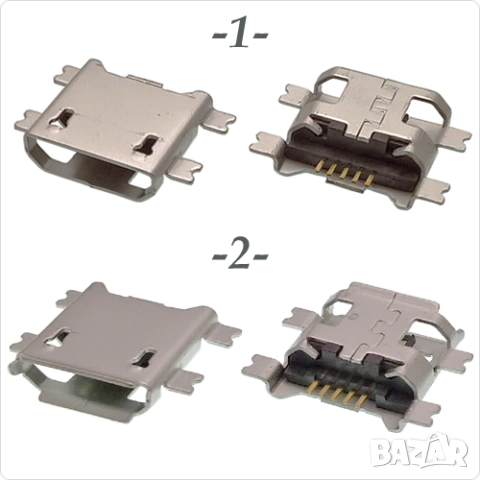 Букса  конектор USB micro  , 2/5 pin connector, снимка 2 - Ремонт на друга електроника - 40051806
