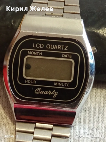 Винтидж електтронен часовник ретро модел рядък за КОЛЕКЦИОНЕРИ 51865, снимка 2 - Антикварни и старинни предмети - 53492725