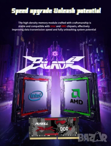 Лаптоп Notebook Laptop RAM 4GB DDR4 2666MHz SO-DIMM Памет за Лаптоп Intel/AMD 260pin DDR4-2666S 1.2V