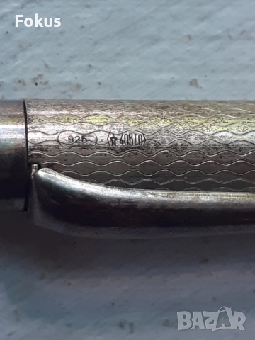 Прекрасен сребърен химикал проба 925, снимка 5 - Антикварни и старинни предмети - 53470029
