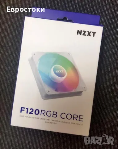 Вентилатор NZXT F120 RGB Core White - RF-C12SF-W1, охладител за кутия, цвят: бяло, снимка 7 - Други - 46910800