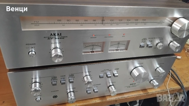 Akai AM-2400 + AT-2400 усилвател и тунер, снимка 3 - Аудиосистеми - 54080595
