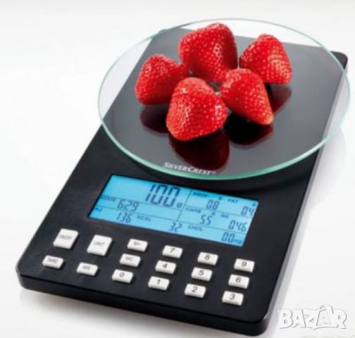 Кухненска везна Silver Crest Nutrition Scales - черна, снимка 1 - Електронни везни - 46456489