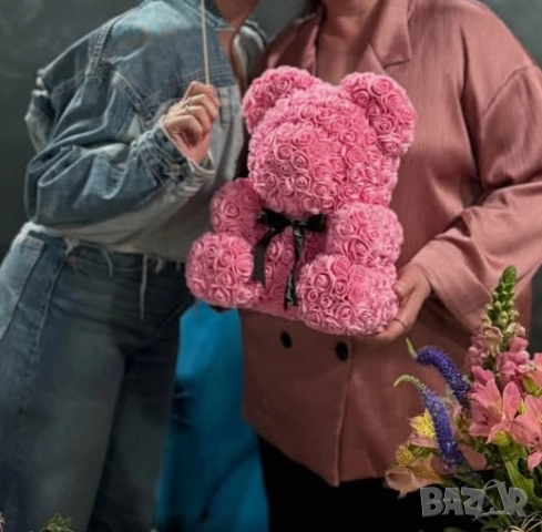 мече с рози , снимка 3 - Романтични подаръци - 51704342