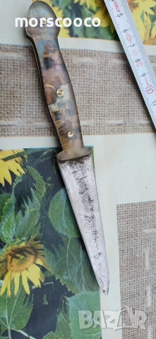 Стар кован български нож - кама , снимка 5 - Ножове - 54094981