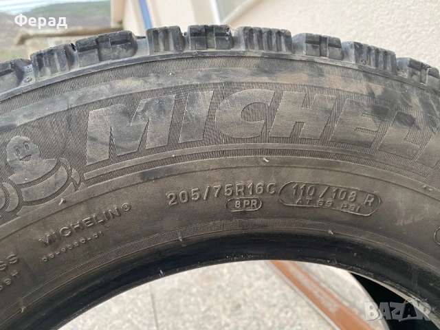 2бр Зимни гуми 205/75/16 мишелин, снимка 4 - Гуми и джанти - 53285944