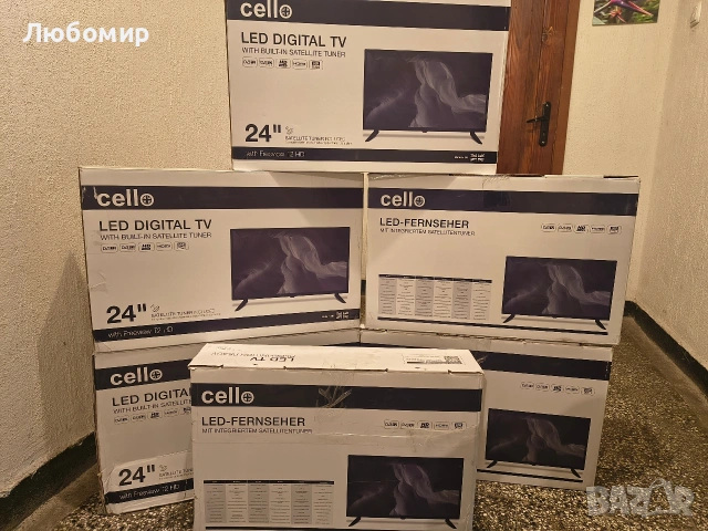 Cello C2420SDE 24" (61 см диагонал) HD Ready LED телевизор с вграден DVBT2 S2 троен тунер 