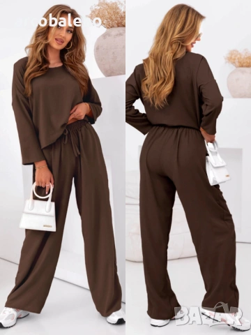 Дамски комплект блуза и панталон Johnnie, 4цвята , снимка 5 - Комплекти - 53571704