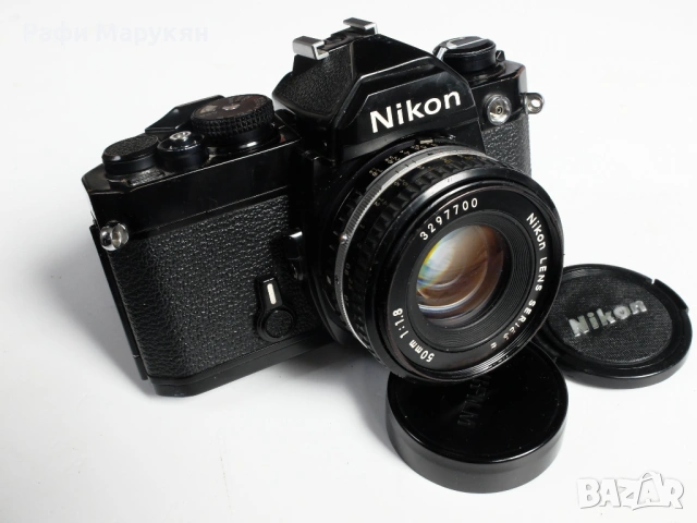 Съвършенният и сигурният SLR "NIKON-FE"- черен, тестван без проблеми, снимка 3 - Фотоапарати - 54111695