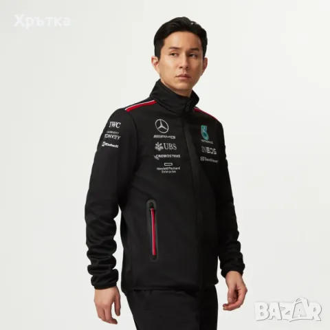 Mercedes AMG F1 Team Softshell - Оригинално мъжко яке р-р XL, снимка 3 - Якета - 49393032