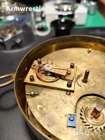 Стар Френски Механичен Часовник Japy Freres, снимка 3 - Антикварни и старинни предмети - 45210267