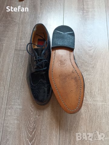 Мъжки лачени обувки КАВАЛЕР естествена кожа , снимка 3 - Официални обувки - 46413192