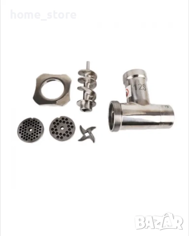 Професионална месомелачка ТК12 1200W, 150 кг/ч, 3 решетки, 2 ножа, снимка 3 - Месомелачки - 51859351