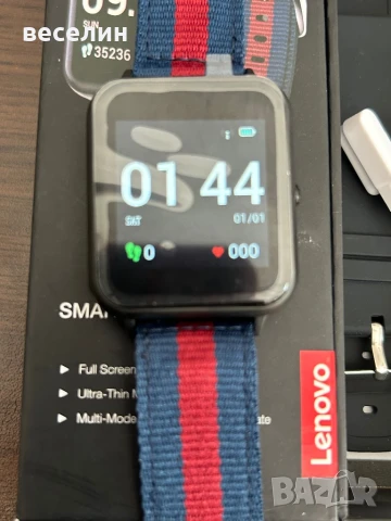 Смарт часовник LENOVO S2, 180mAh, 240 x 240, IPS, 45mm, снимка 3 - Смарт часовници - 50777812