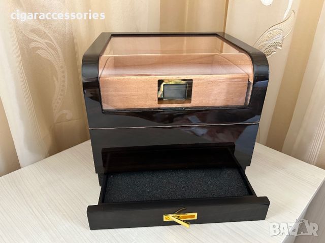 Хумидор кутия за пури с дигитален хигрометър, снимка 4 - Табакери - 45466541