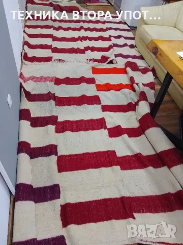 вълнени тъкани одеала / завивки / черги старинни , снимка 6 - Антикварни и старинни предмети - 49772263