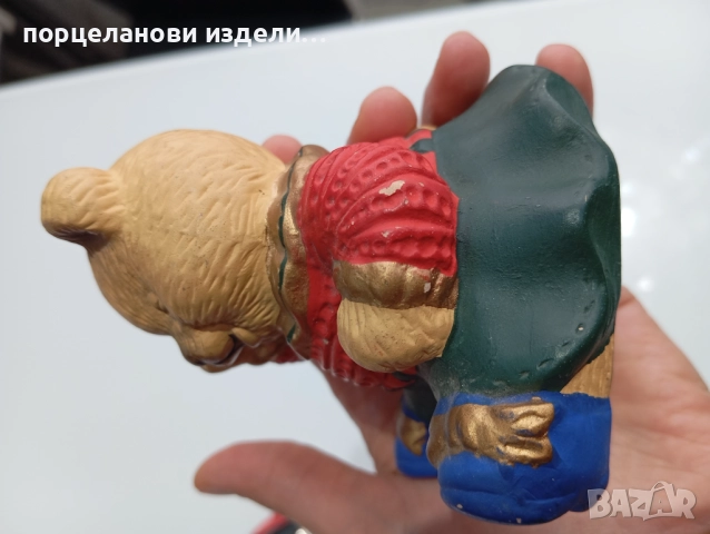 Стара касичка мече керамика, снимка 12 - Антикварни и старинни предмети - 52690136