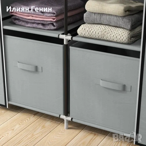 Гардероб HOMCOM с плат, снимка 7 - Гардероби - 54095682