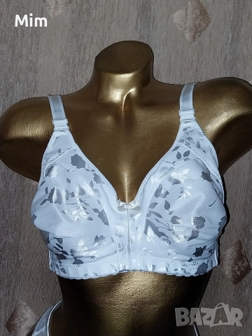  Резервирани NATURANA 85 B Бял сутиен с флорални сатенени цветя , снимка 7 - Бельо - 51706147