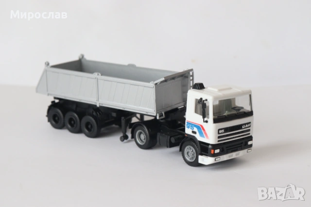 HERPA H0 1/87 DAF 95 САМОСВАЛ ГОНДОЛА КАМИОН МОДЕЛ, снимка 4 - Колекции - 53655049
