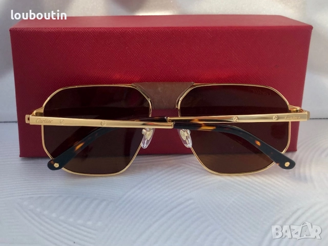 Cartier Мъжки слънчеви очила с кожа 3 цвята, снимка 15 - Слънчеви и диоптрични очила - 51749710