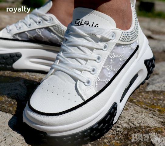 Дамски Маратонки JL 80 - Бяло, снимка 4 - Маратонки - 51645184