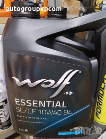 Двигателно масло WOLF ESSENTIAL SL/CF 10W-40 B4 - 4л + 1бр спрей обезмаслител TEXTAR 500ml, снимка 2 - Части - 46101809