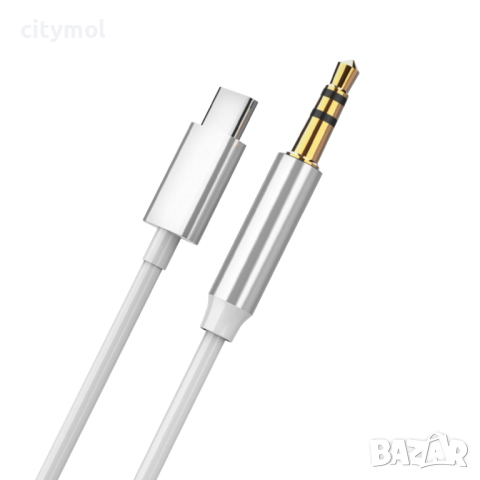 Аудио кабел USB-Type C към AUX 3.5мм мъжко - 1 метър, снимка 2 - USB кабели - 44996140