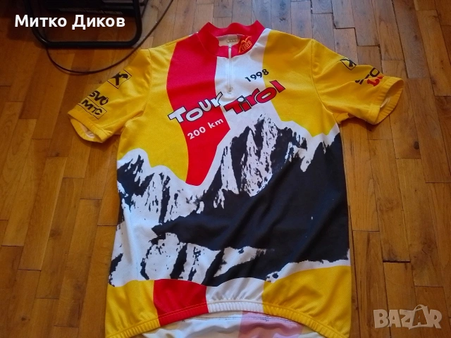 Маркова колоездачна тениска винтидж Швейцария Тур Тирол 1998г.размер Л