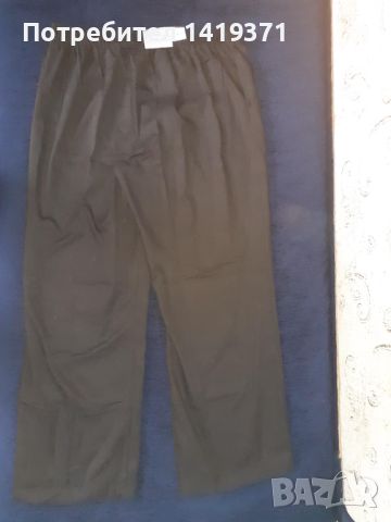 Чисто нов черен широк дамски панталон с етикет 108см талия - внос от САЩ Walmart Black Soot, снимка 3 - Панталони - 45675022