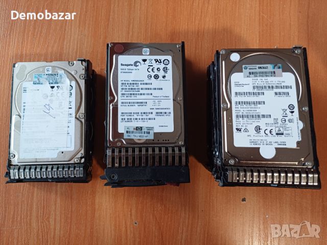 19бр. HDD SAS 2,5'' и 3,5'' + caddy за HP сървър, снимка 2 - Твърди дискове - 46140557