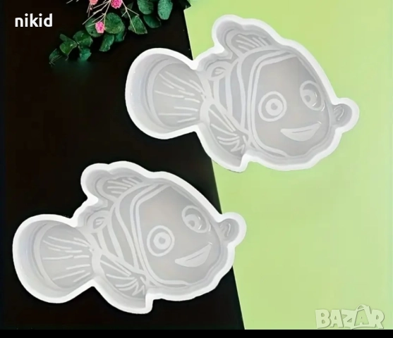 Търсенето на Немо Дори капитан Captain Nemo риба рибка дълбок силиконов молд форма смола гипс фондан