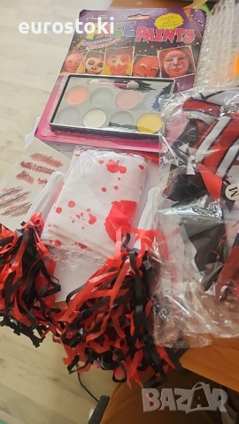 Костюм на ужасяваща зомби мажоретка за момичета, за Хелоуин, костюм на мажоретка за деца с чорапи, снимка 6 - Детски комплекти - 52136400