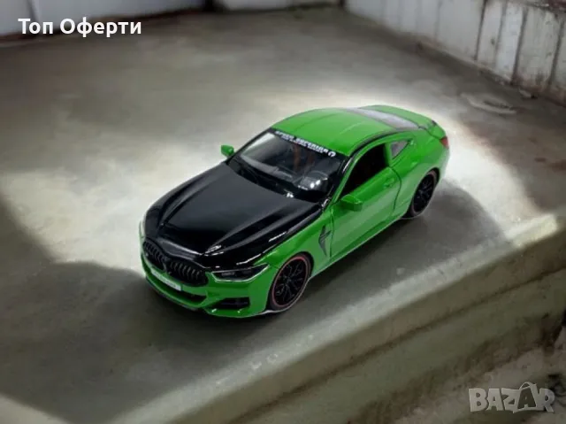 Автомобил BMW M8 с 3 реалистични звука и светлини – мащаб 1:24, снимка 4 - Музикални играчки - 49428180