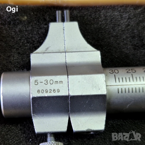 Микрометър вътромер двуточков  Mitutoyo , снимка 3 - Шублери - 52505575