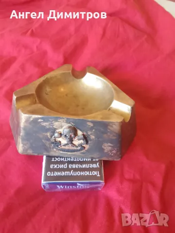 Трети райх страхотен месингов пепелник , снимка 8 - Колекции - 49813258