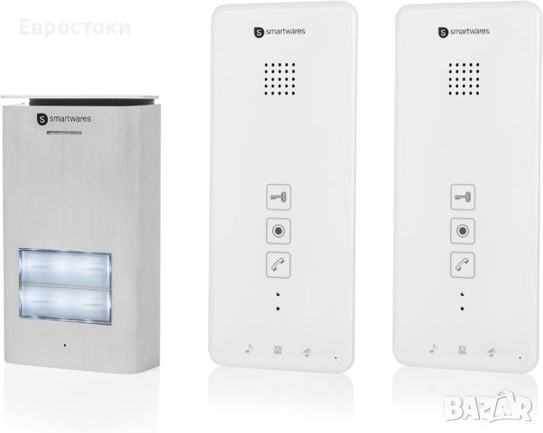 Smartwares DIC-21122 Домофонна система, двупосочна комуникация - Лесна 2-проводна инсталация , снимка 1 - Други - 46146551