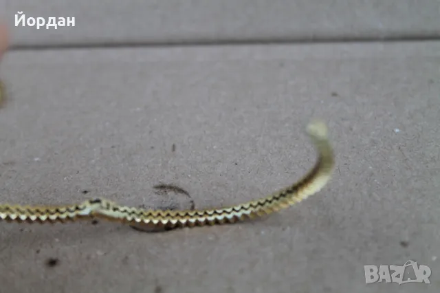 Дамска сребърна позлатена гривна с камъни, снимка 10 - Гривни - 50209958
