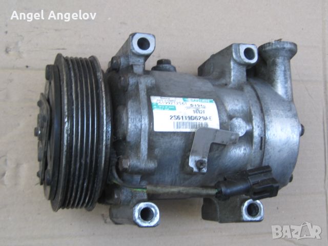 Компресор климатик 2S6119D629AE за Ford Fiesta 5  1.4 TDCI (2001-2010) SV6V12 Sanden 1442F, снимка 4 - Части - 45416898