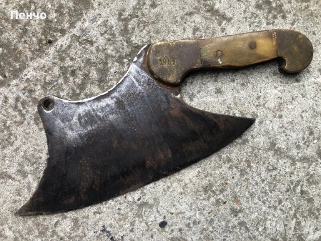 стар сатър /секира/ - 1907г., снимка 2 - Ножове - 49553610