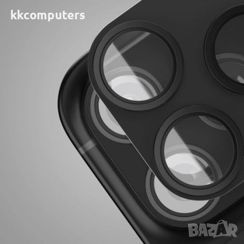 Etteri протектор задна камера пълна защита за iPhone 17 Pro Max (6.9), черен, снимка 3 - Фолия, протектори - 54158201